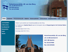 Tablet Screenshot of huisartsvandenberg.nl